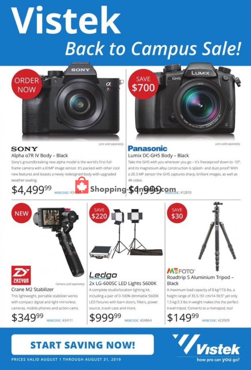 Vistek flyer from Thursday August 1, 2019 to Saturday August 31, 2019 - page 2