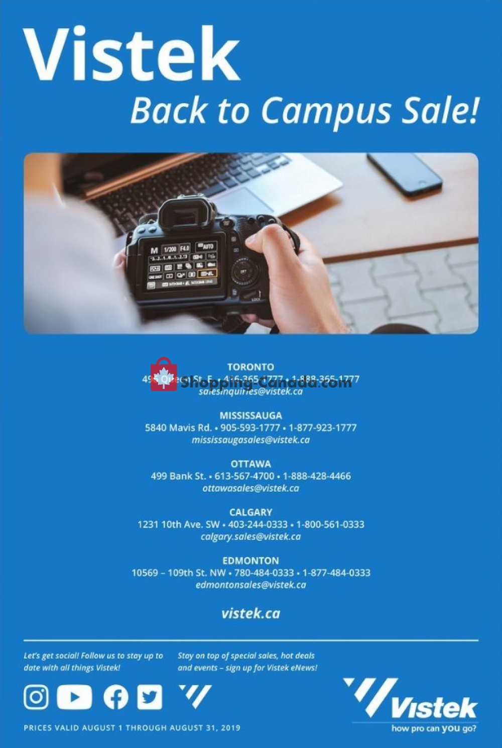 Vistek flyer from Thursday August 1, 2019 to Saturday August 31, 2019 - page 9