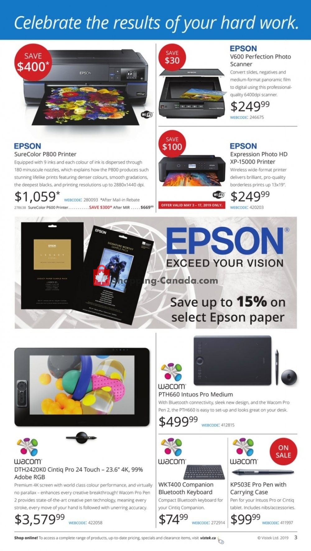 Vistek flyer from Friday May 3, 2019 to Friday May 31, 2019 - page 3
