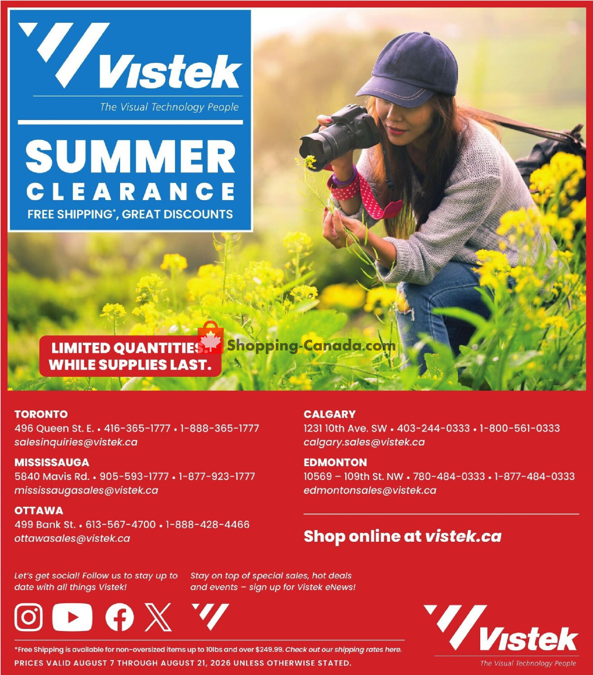 Vistek flyer from Friday August 7, 2026 to Friday August 21, 2026 - page 10