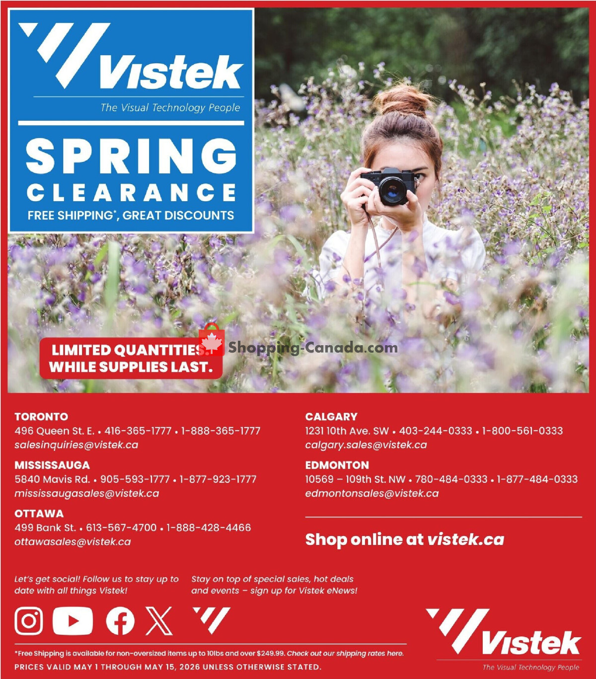 Vistek flyer from Friday May 1, 2026 to Friday May 15, 2026 - page 10