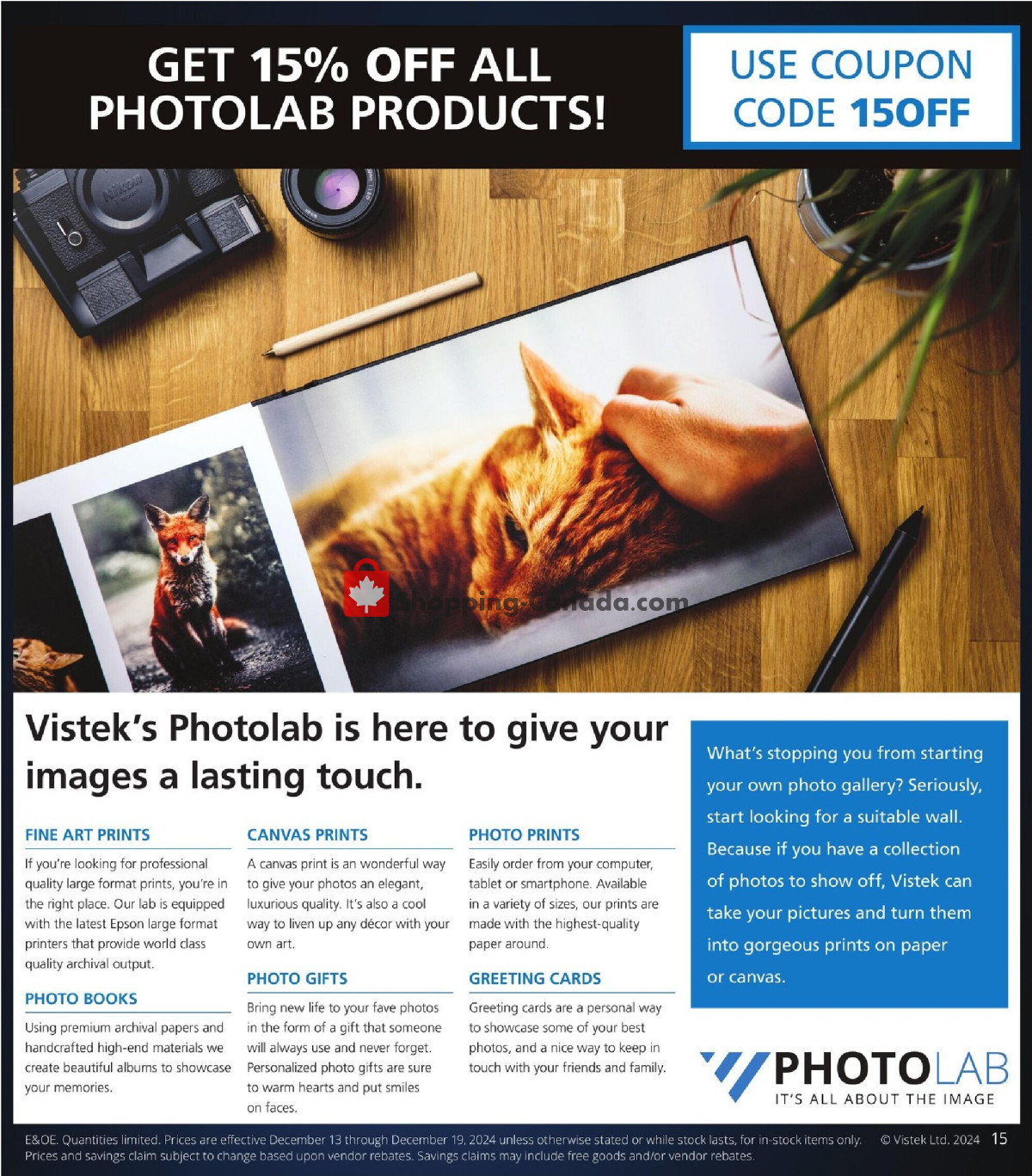 Vistek flyer from Friday December 13, 2024 to Thursday December 19, 2024 - page 15