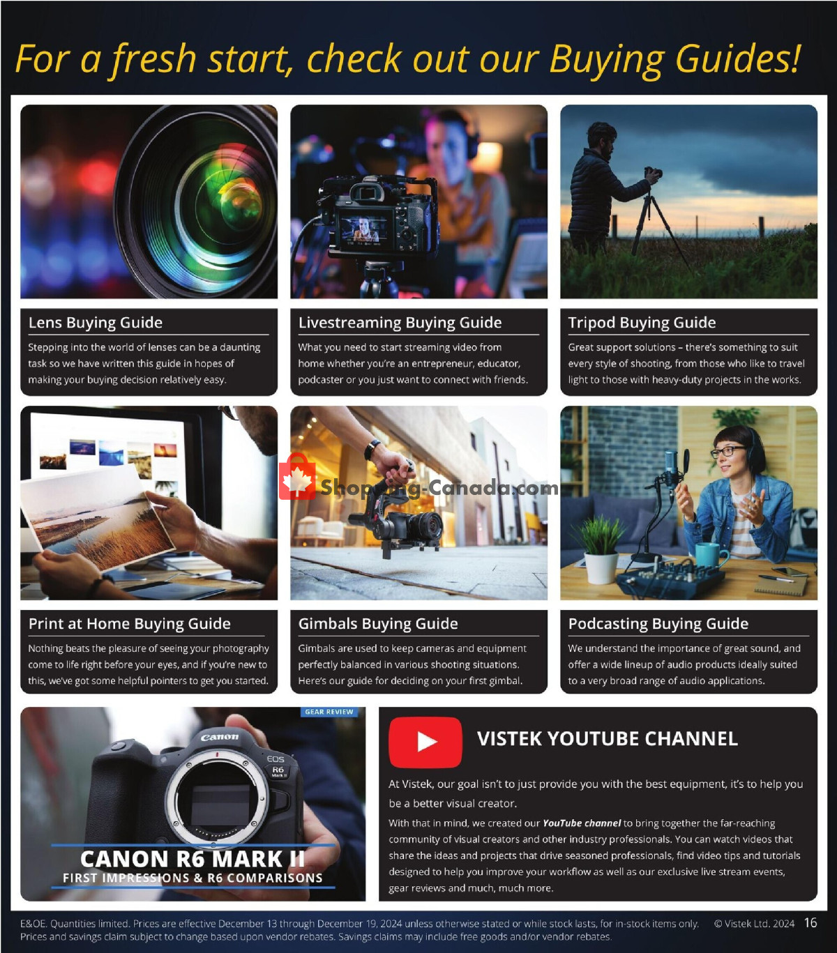 Vistek flyer from Friday December 13, 2024 to Thursday December 19, 2024 - page 16