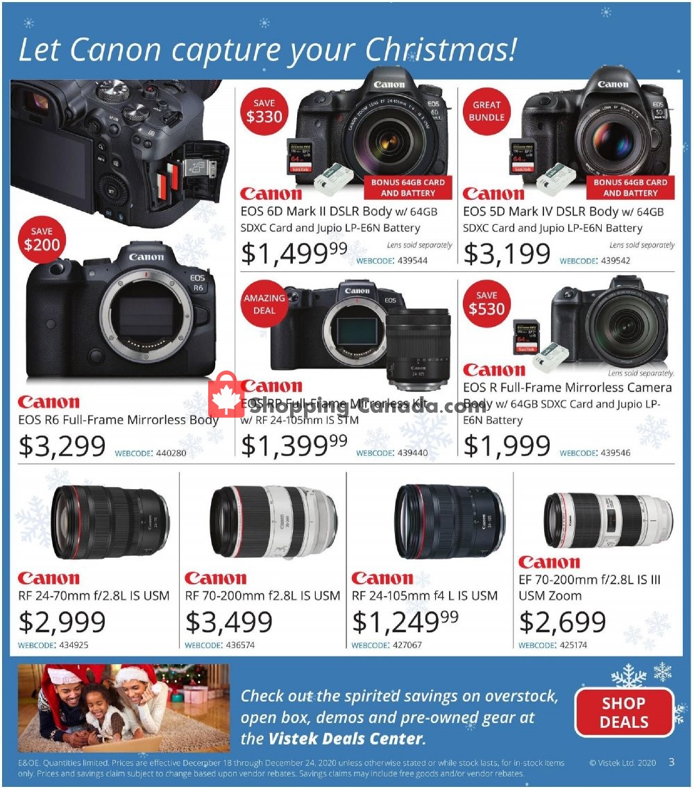 Vistek flyer from Friday December 18, 2020 to Thursday December 24, 2020 - page 3
