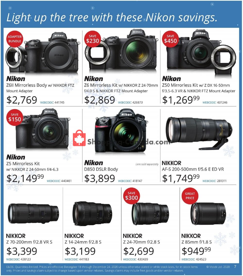 Vistek flyer from Friday December 18, 2020 to Thursday December 24, 2020 - page 7