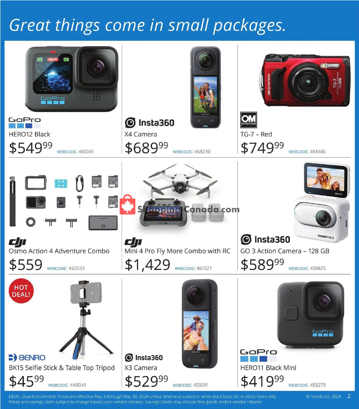 Vistek flyer from Friday May 3, 2024 to Thursday May 30, 2024 - page 2