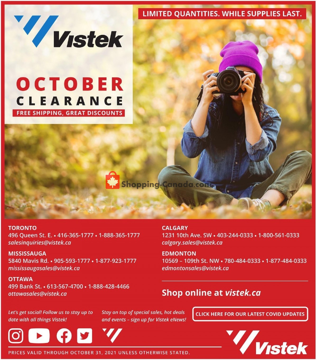 Vistek flyer from Wednesday October 6, 2021 to Sunday October 31, 2021 - page 5