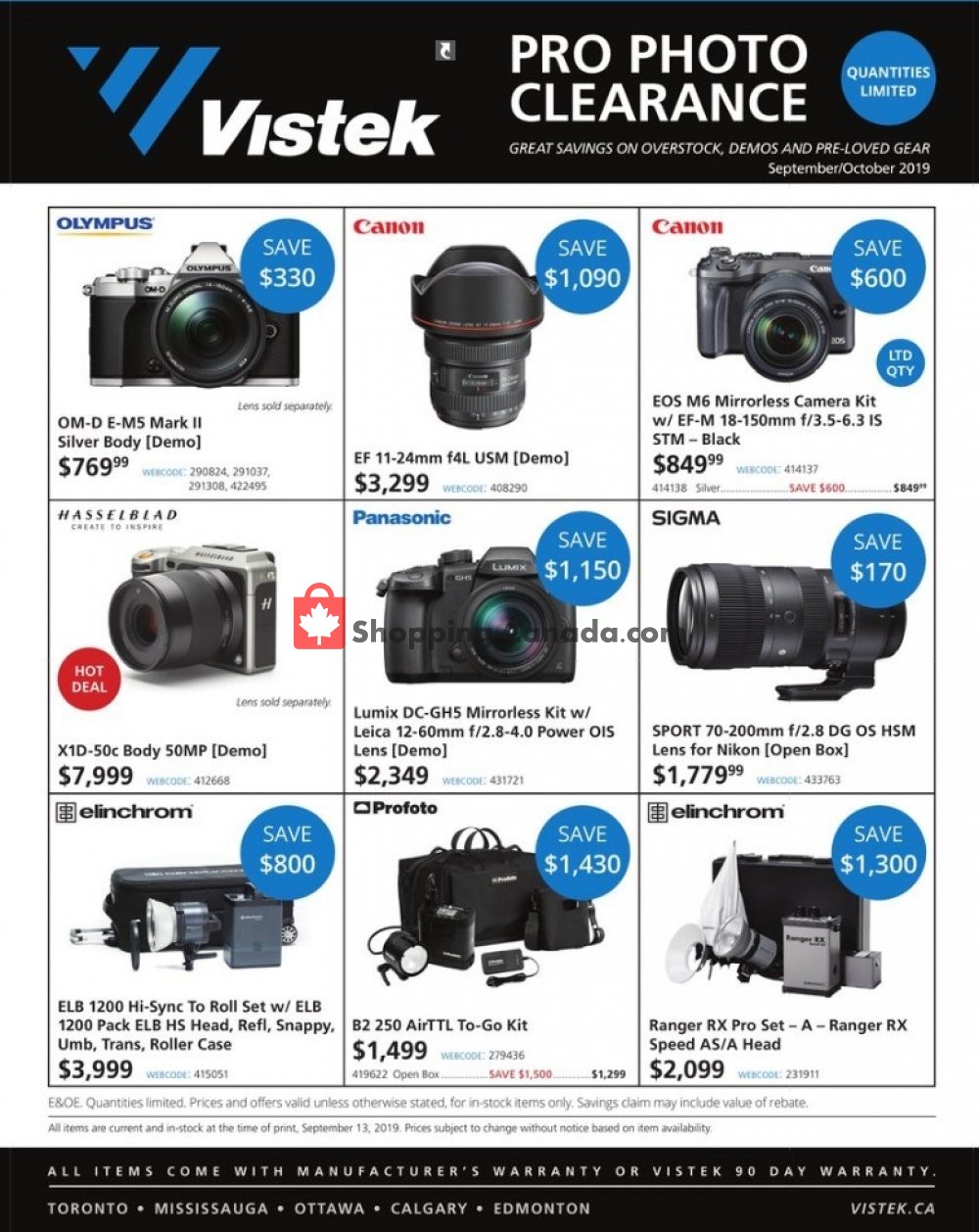 Vistek flyer from Friday September 20, 2019 to Sunday October 20, 2019 - page 2