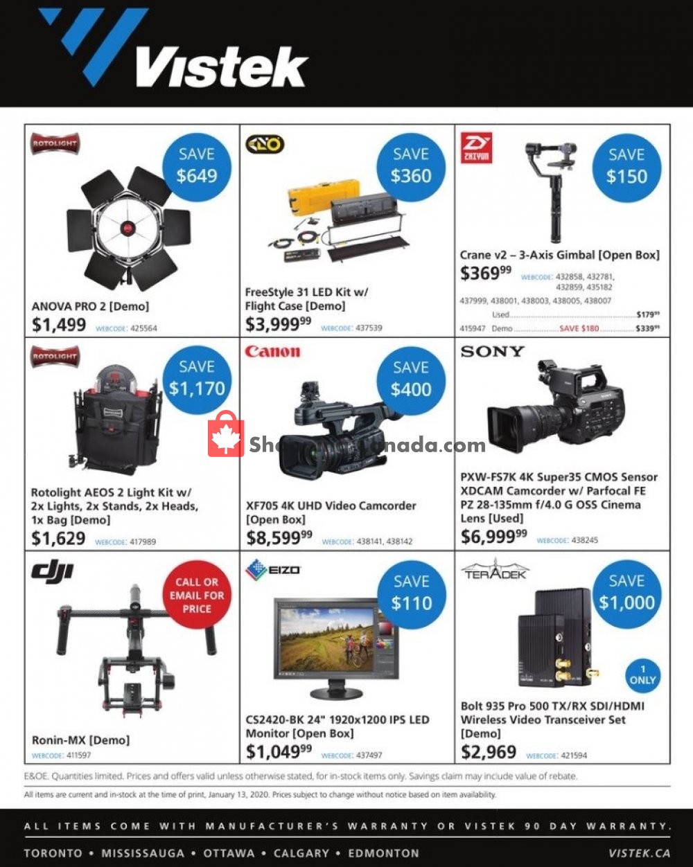Vistek flyer from Wednesday January 15, 2020 to Sunday February 16, 2020 - page 3