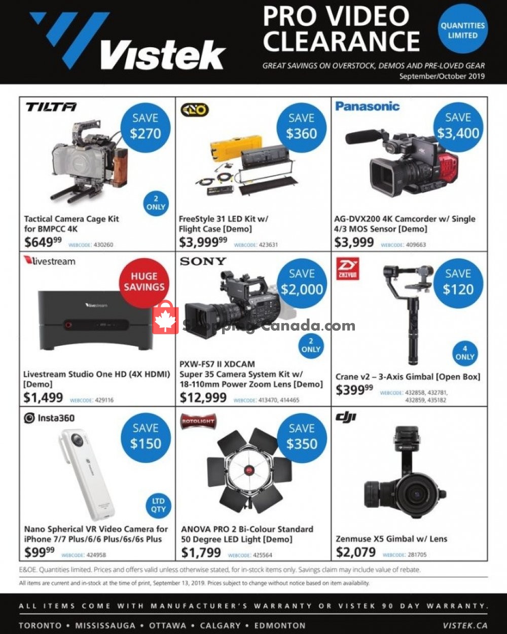 Vistek flyer from Friday September 20, 2019 to Sunday October 20, 2019 - page 2