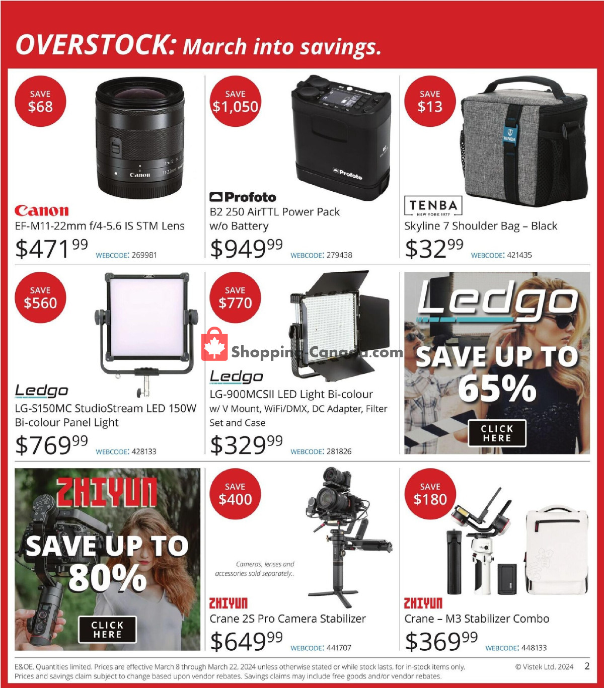 Vistek flyer from Friday March 8, 2024 to Friday March 22, 2024 - page 2