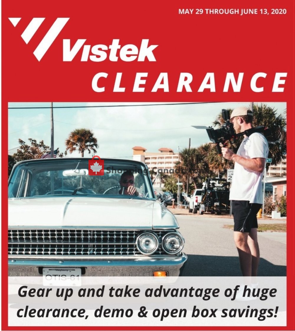 Vistek flyer from Friday May 29, 2020 to Saturday June 13, 2020 - page 1
