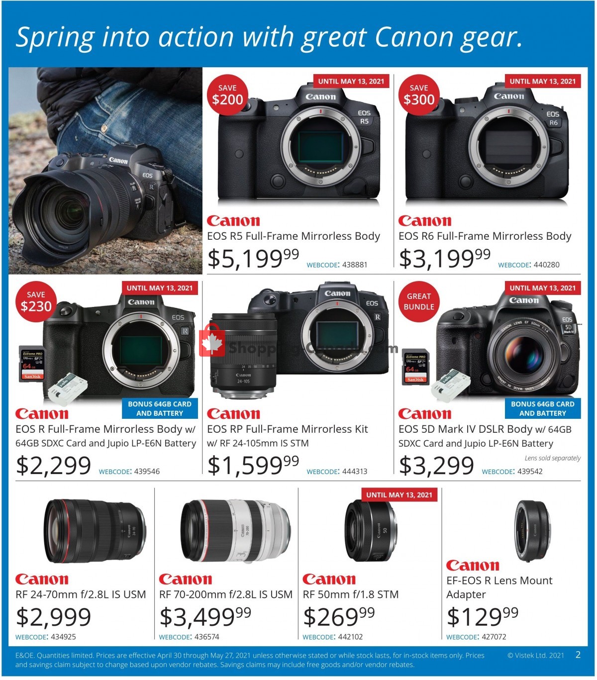 Vistek flyer from Friday April 30, 2021 to Sunday June 27, 2021 - page 2