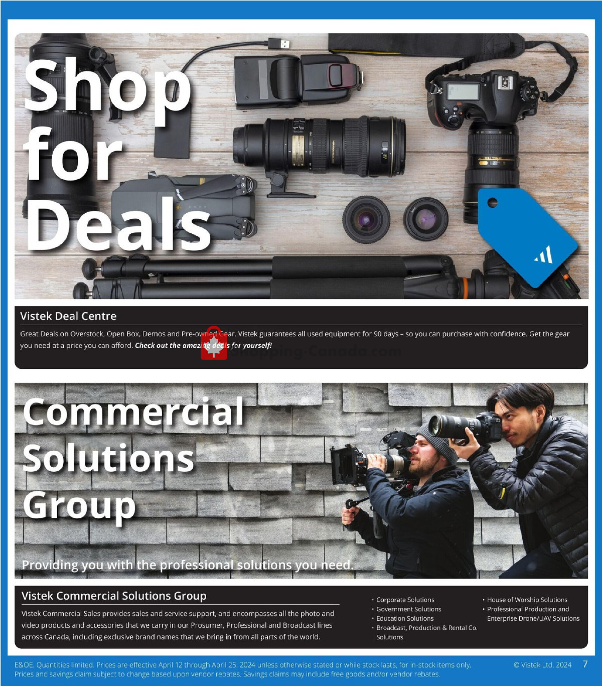 Vistek flyer from Friday April 12, 2024 to Thursday April 25, 2024 - page 7