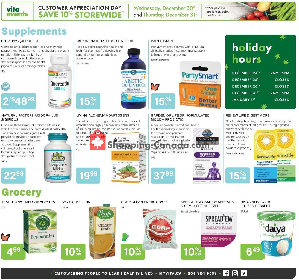 Vita Health Fresh Market flyer from Friday December 18, 2020 to Sunday January 3, 2021 - page 2