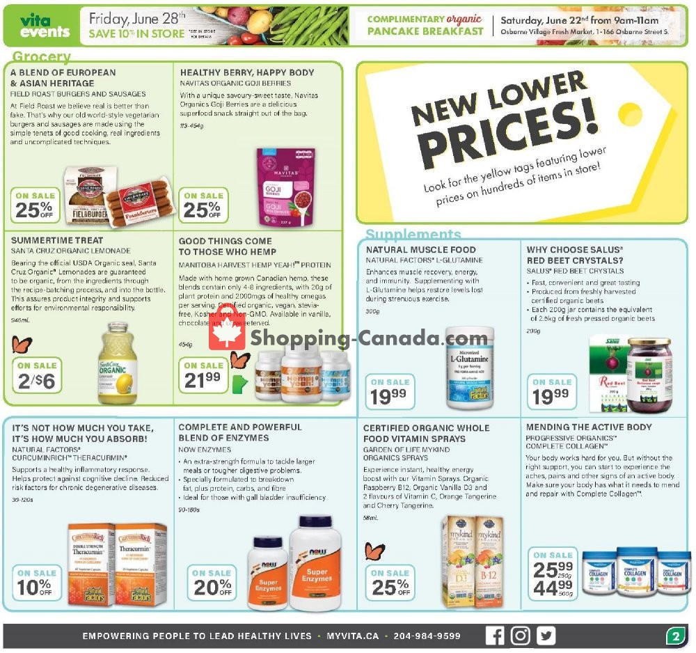 Vita Health Fresh Market flyer from Friday June 21, 2019 to Sunday July 7, 2019 - page 2