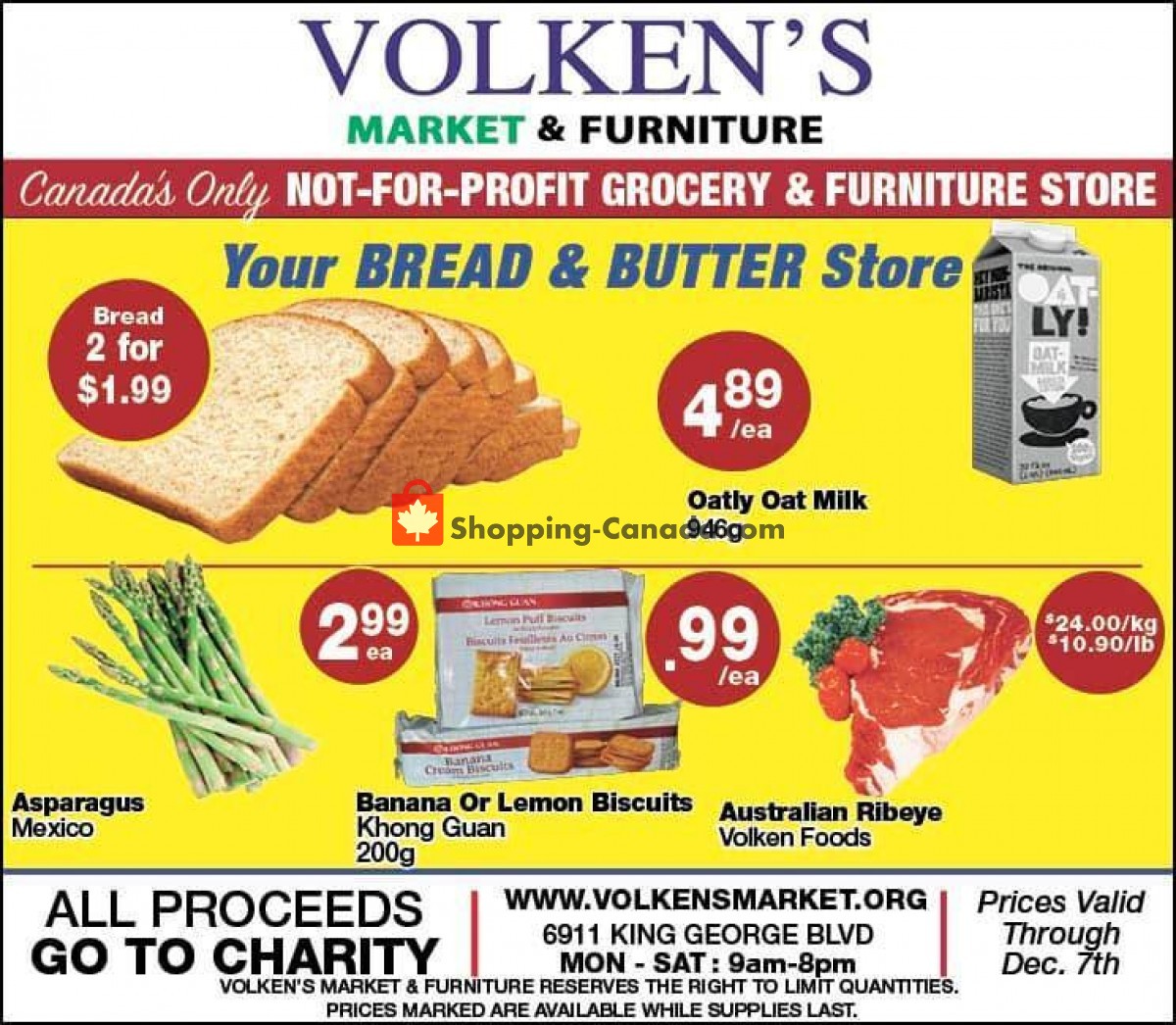 Volken's flyer from Wednesday December 1, 2021 to Tuesday December 7, 2021 - page 1