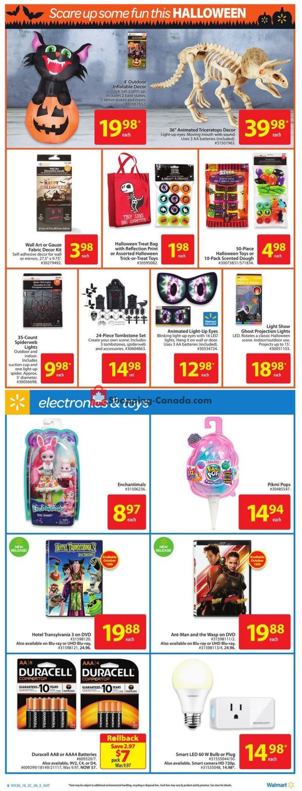 Walmart flyer from Thursday October 11, 2018 to Wednesday October 17, 2018 - page 15