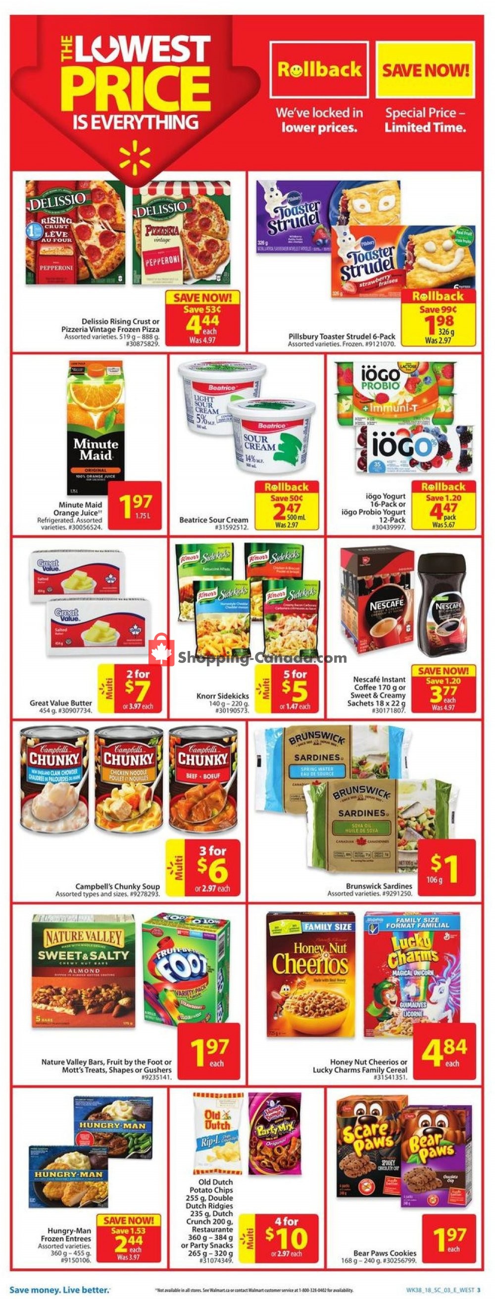 Walmart flyer from Thursday October 11, 2018 to Wednesday October 17, 2018 - page 3