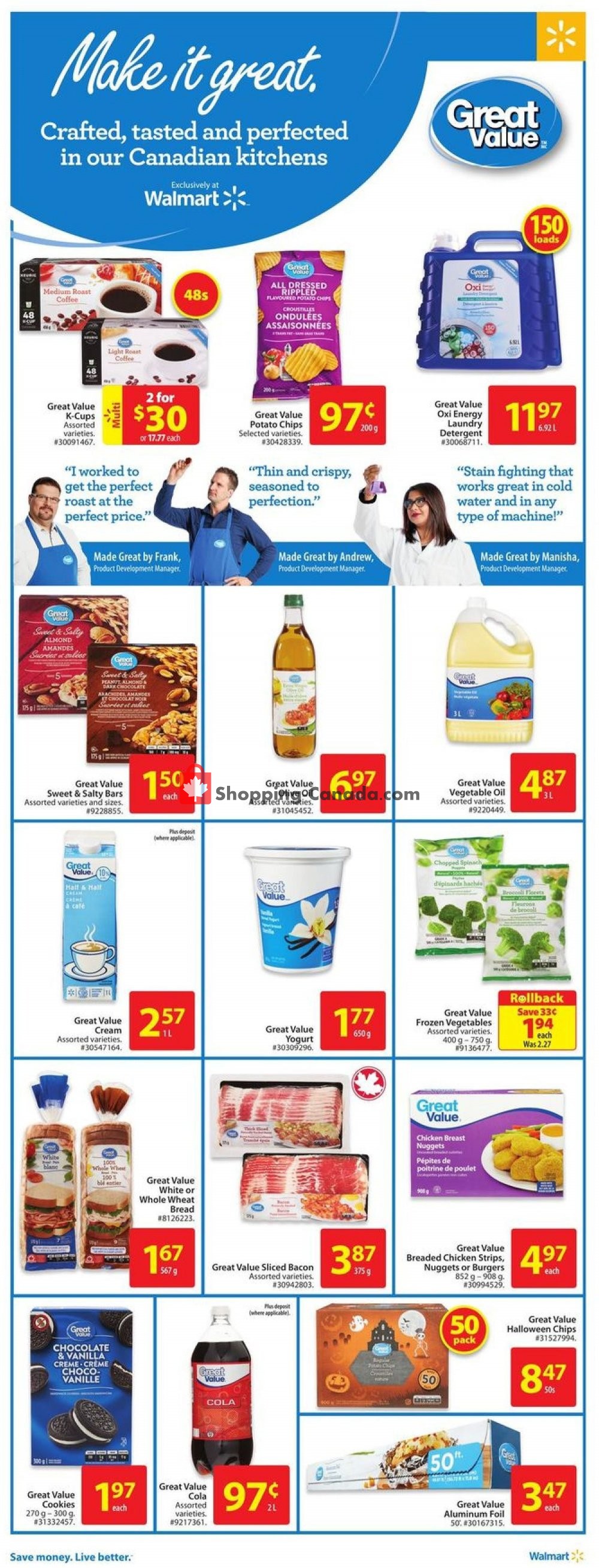Walmart flyer from Thursday October 11, 2018 to Wednesday October 17, 2018 - page 4
