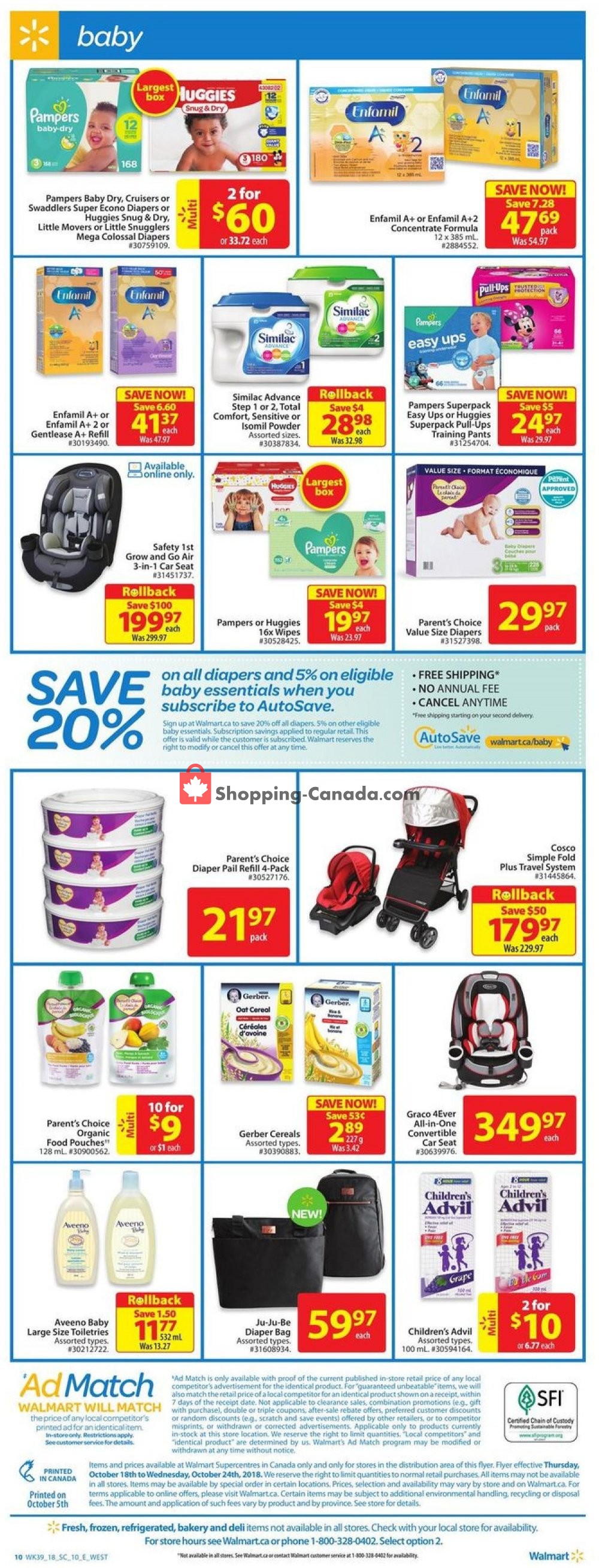 Walmart flyer from Thursday October 18, 2018 to Wednesday October 24, 2018 - page 13