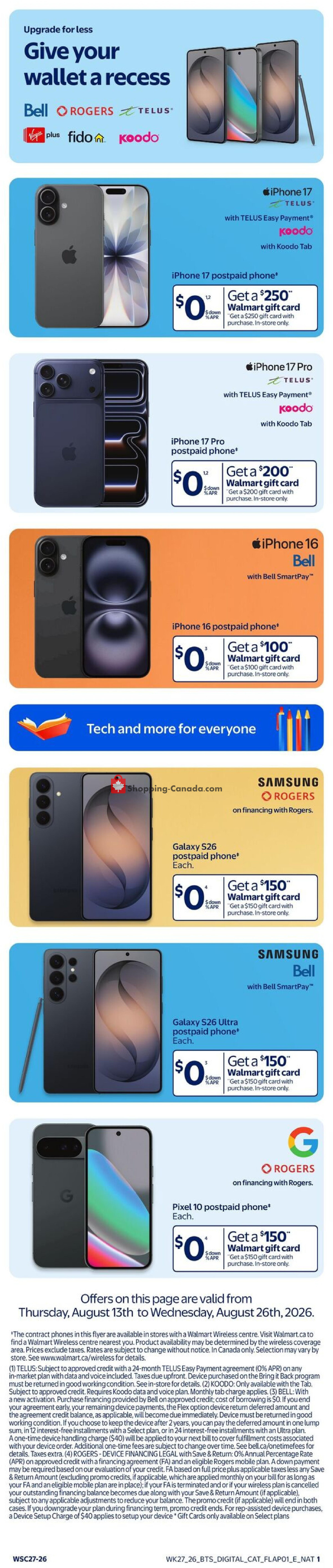 Walmart flyer from Thursday August 27, 2026 to Wednesday September 2, 2026 - page 22