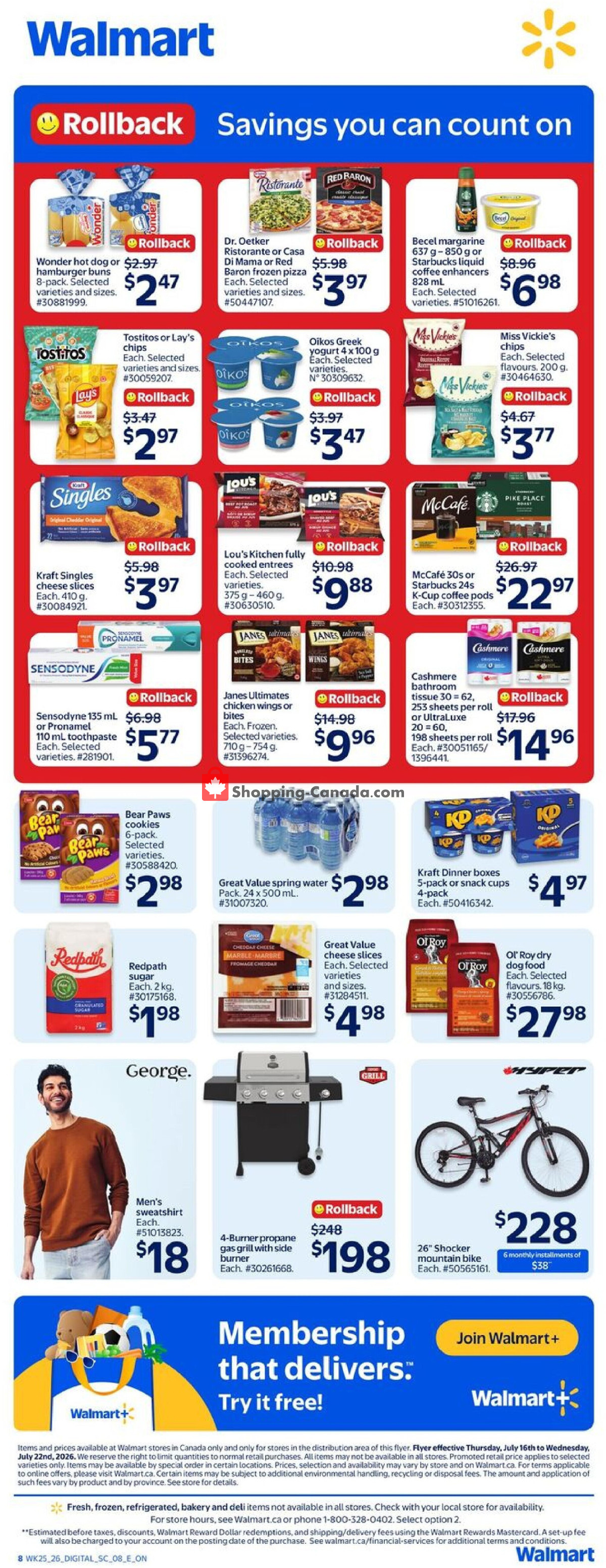 Walmart flyer from Thursday July 16, 2026 to Wednesday July 22, 2026 - page 3