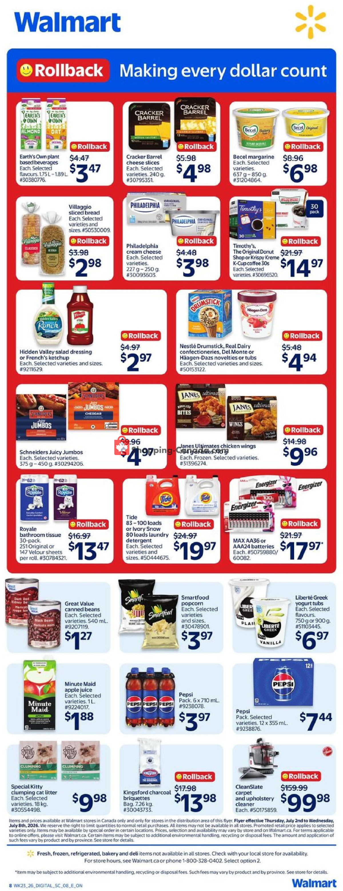 Walmart flyer from Thursday July 2, 2026 to Wednesday July 8, 2026 - page 4