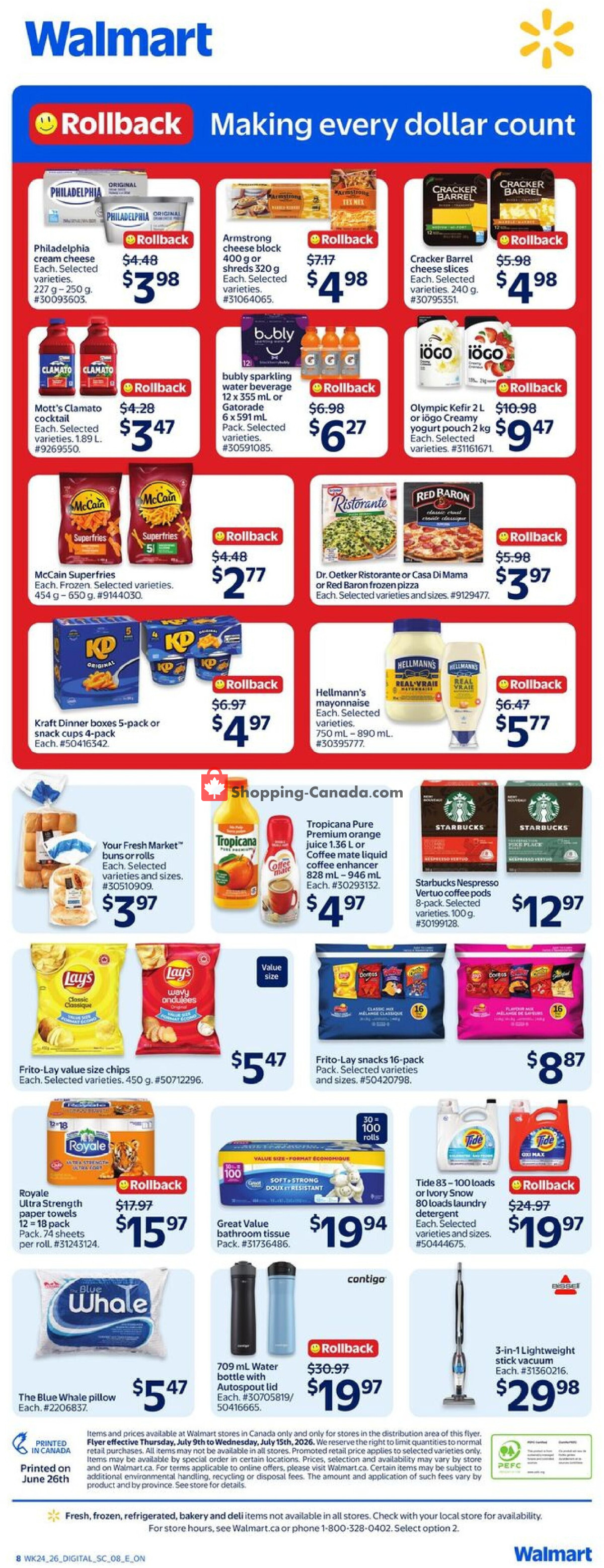 Walmart flyer from Thursday July 9, 2026 to Wednesday July 15, 2026 - page 4