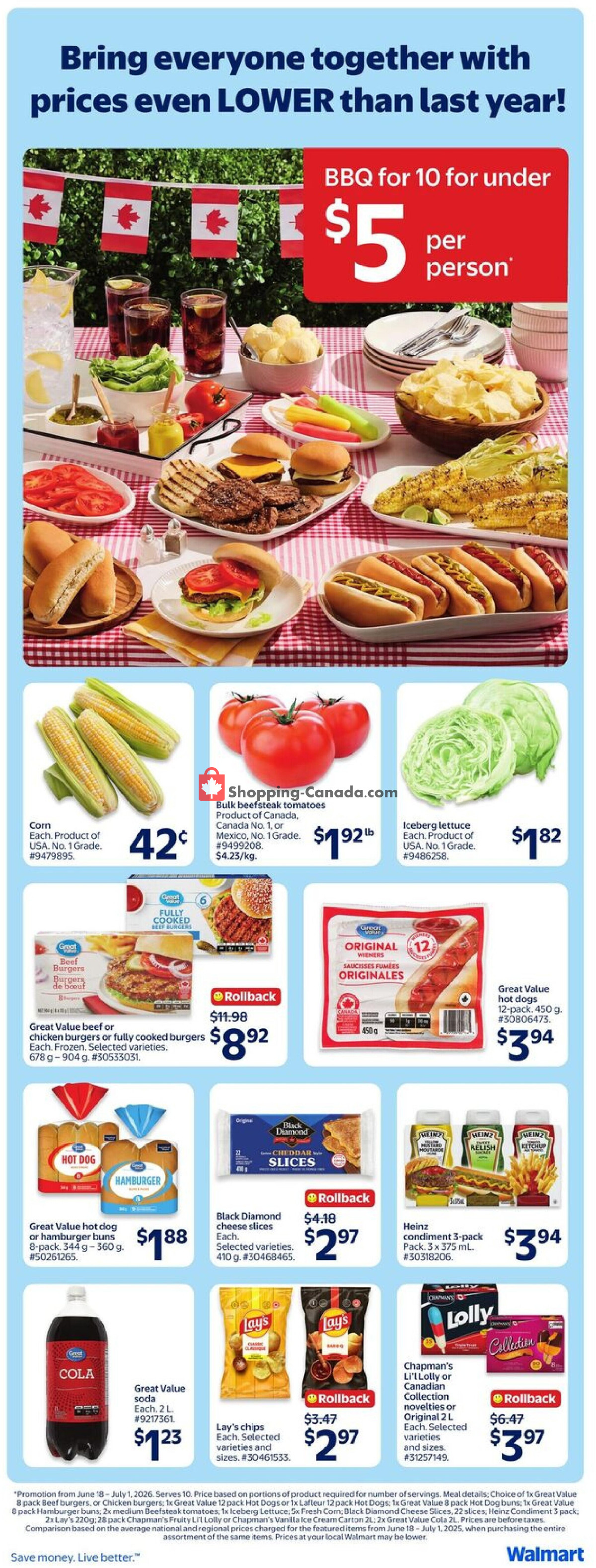 Walmart flyer from Thursday June 18, 2026 to Wednesday June 24, 2026 - page 2