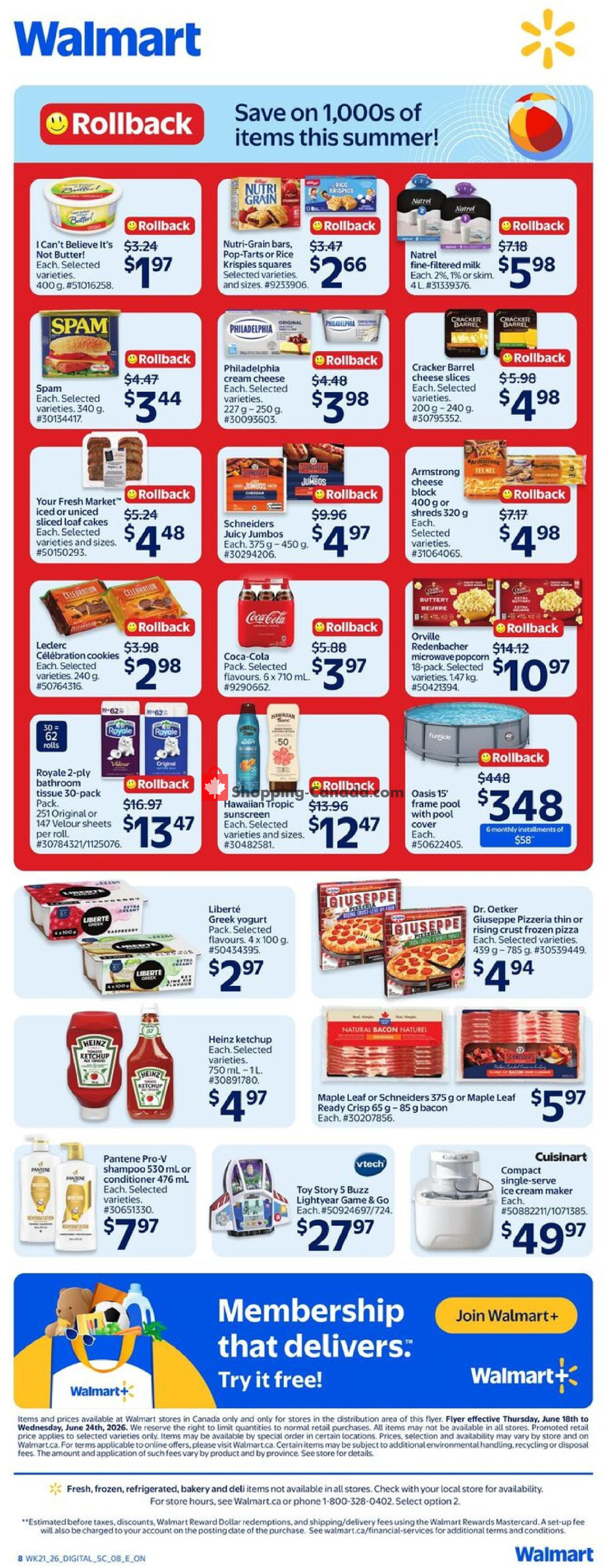 Walmart flyer from Thursday June 18, 2026 to Wednesday June 24, 2026 - page 3