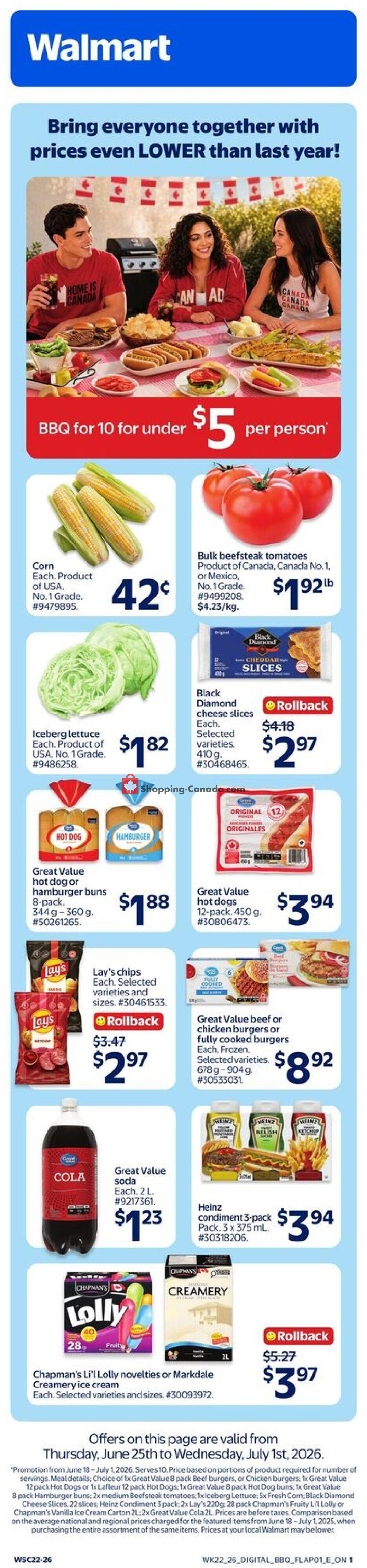 Walmart flyer from Thursday June 25, 2026 to Wednesday July 1, 2026 - page 2