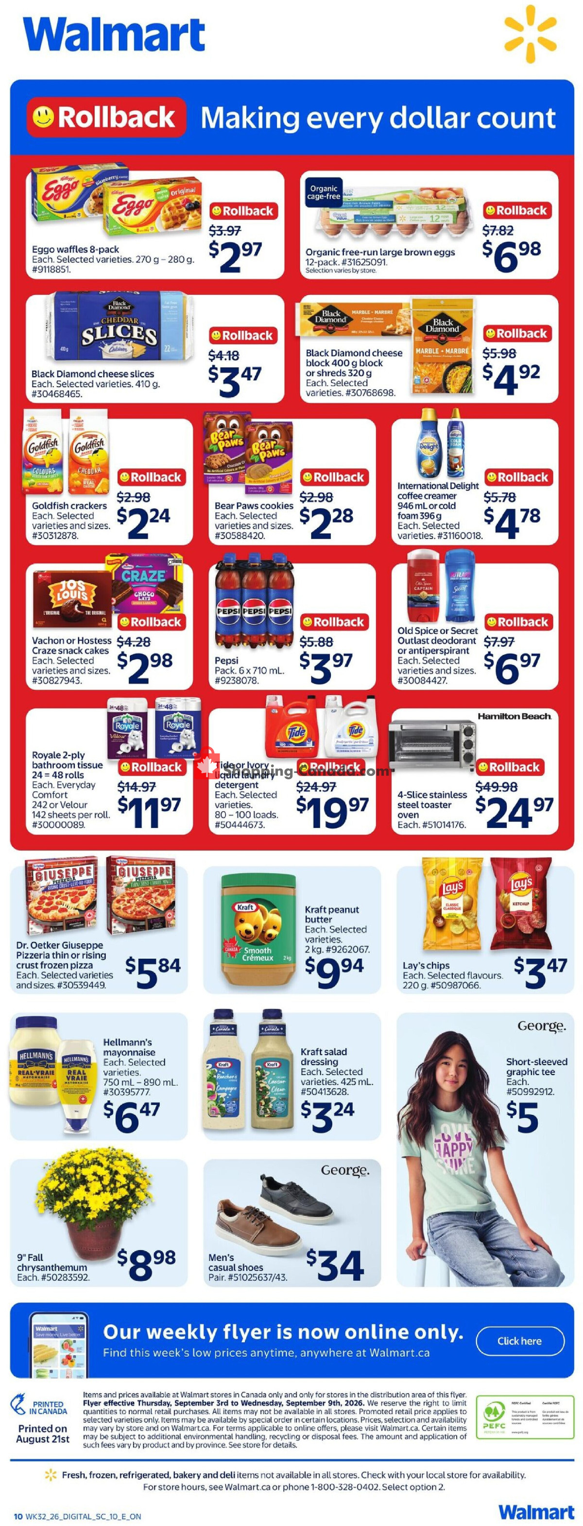 Walmart flyer from Thursday September 3, 2026 to Wednesday September 9, 2026 - page 2