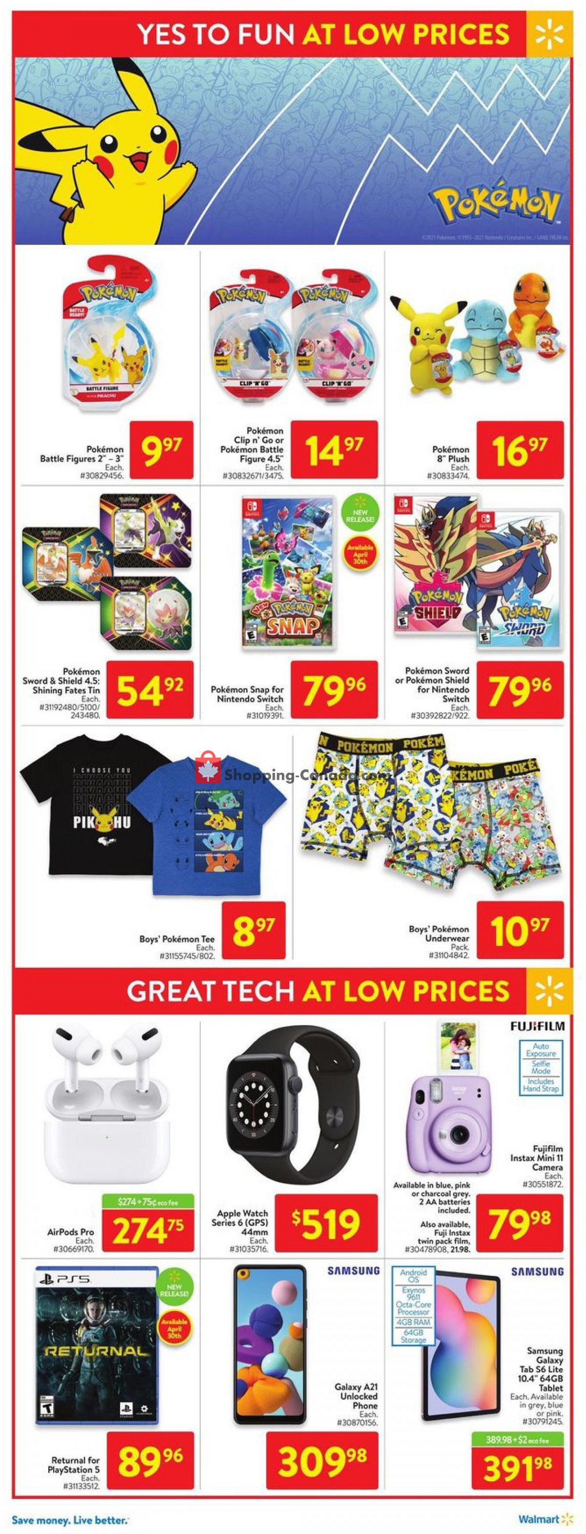 Walmart flyer from Thursday April 29, 2021 to Wednesday May 5, 2021 - page 15