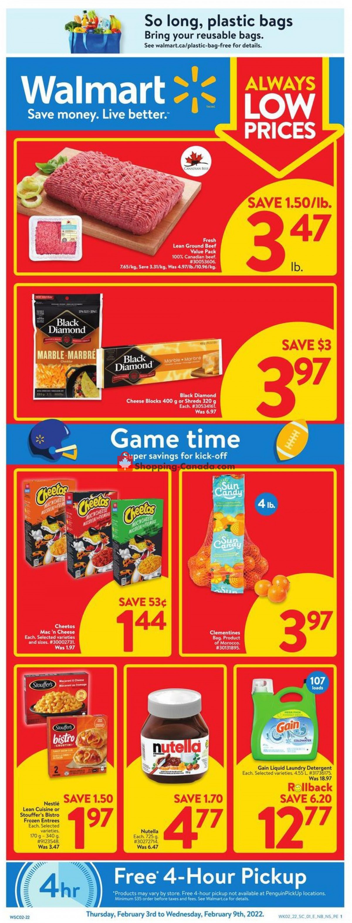 Walmart Canada, flyer (Always Low Prices Atlantic) February 3