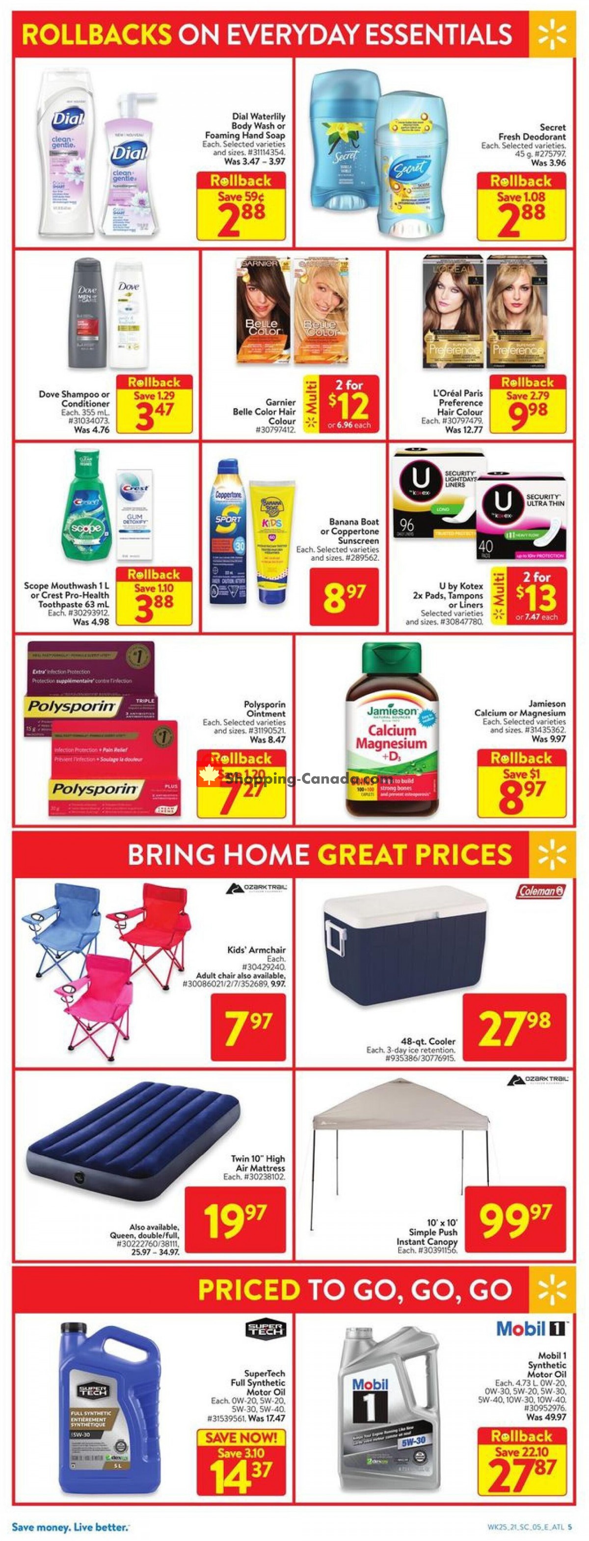 Walmart flyer from Thursday July 15, 2021 to Wednesday July 21, 2021 - page 10