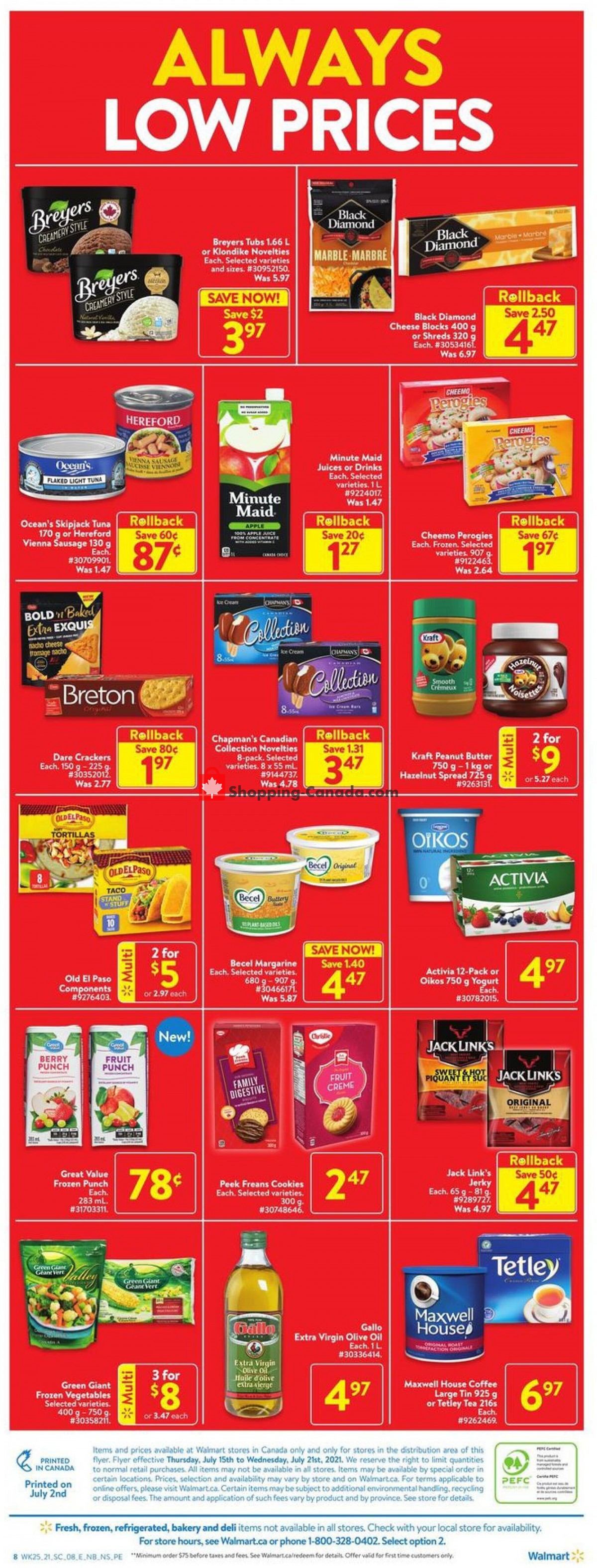 Walmart flyer from Thursday July 15, 2021 to Wednesday July 21, 2021 - page 3