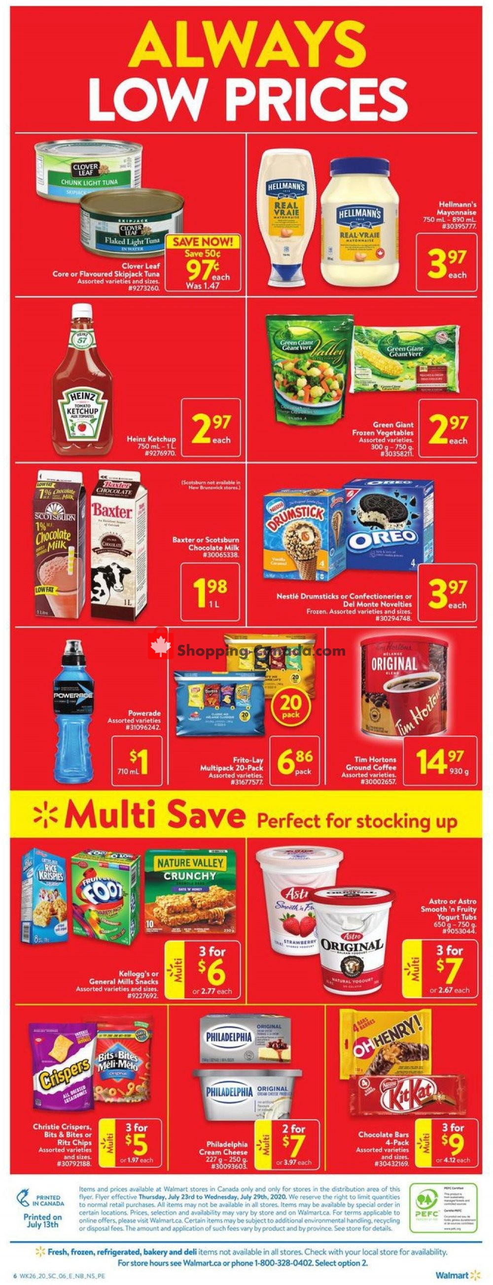 Walmart flyer from Thursday July 23, 2020 to Wednesday July 29, 2020 - page 4