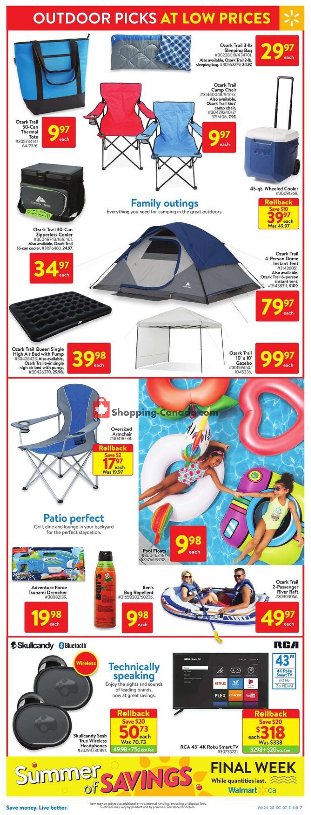 Walmart flyer from Thursday July 9, 2020 to Wednesday July 15, 2020 - page 15
