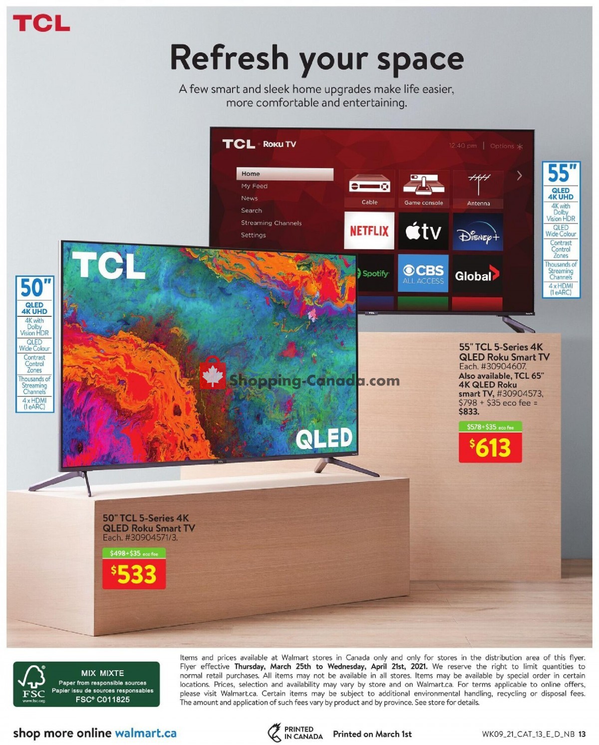 Walmart flyer from Thursday March 25, 2021 to Wednesday April 21, 2021 - page 13