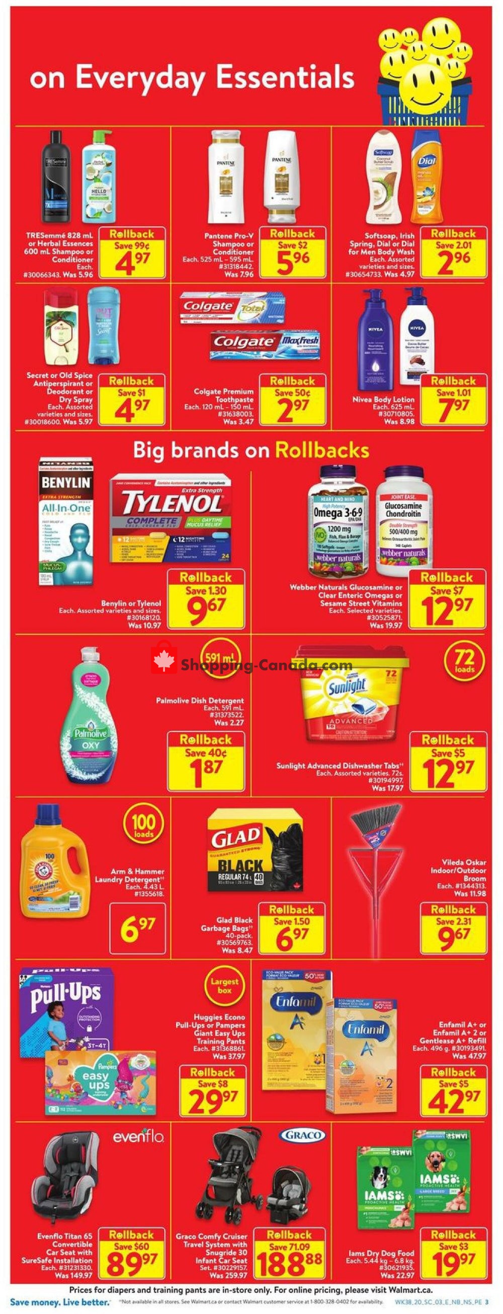 Walmart flyer from Thursday October 15, 2020 to Wednesday October 21, 2020 - page 3