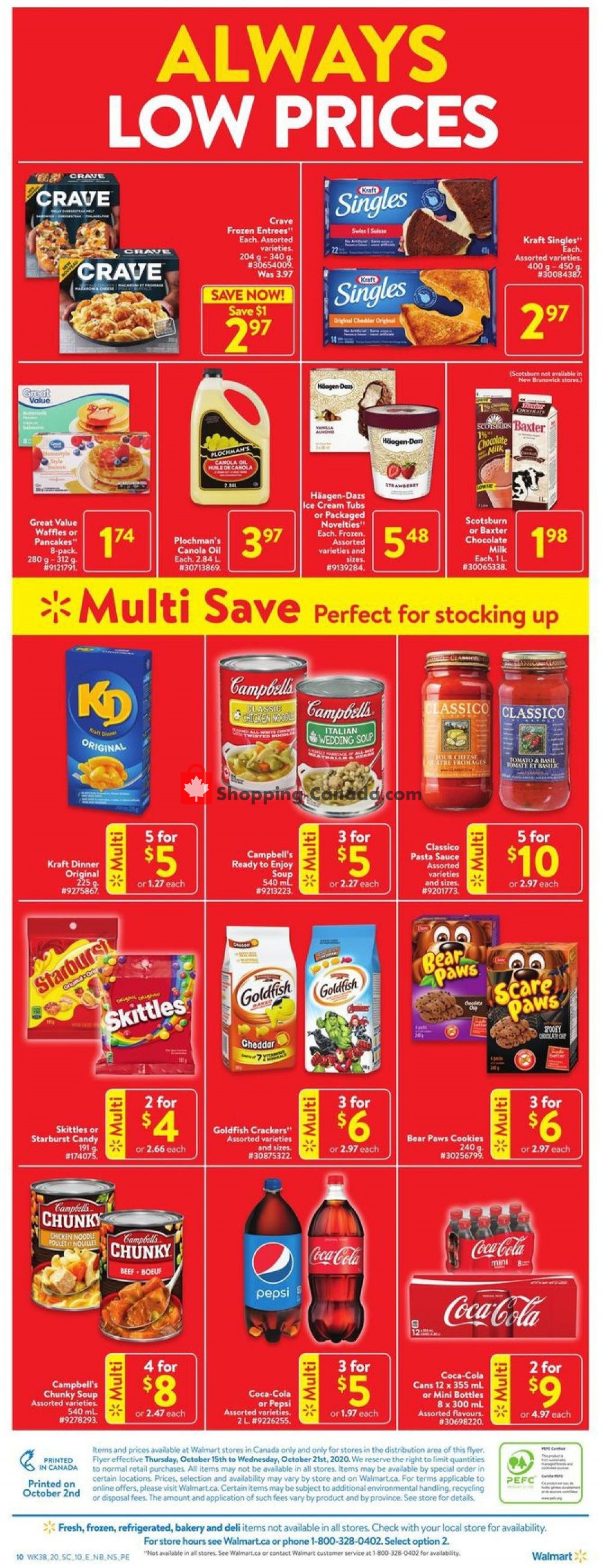 Walmart flyer from Thursday October 15, 2020 to Wednesday October 21, 2020 - page 5