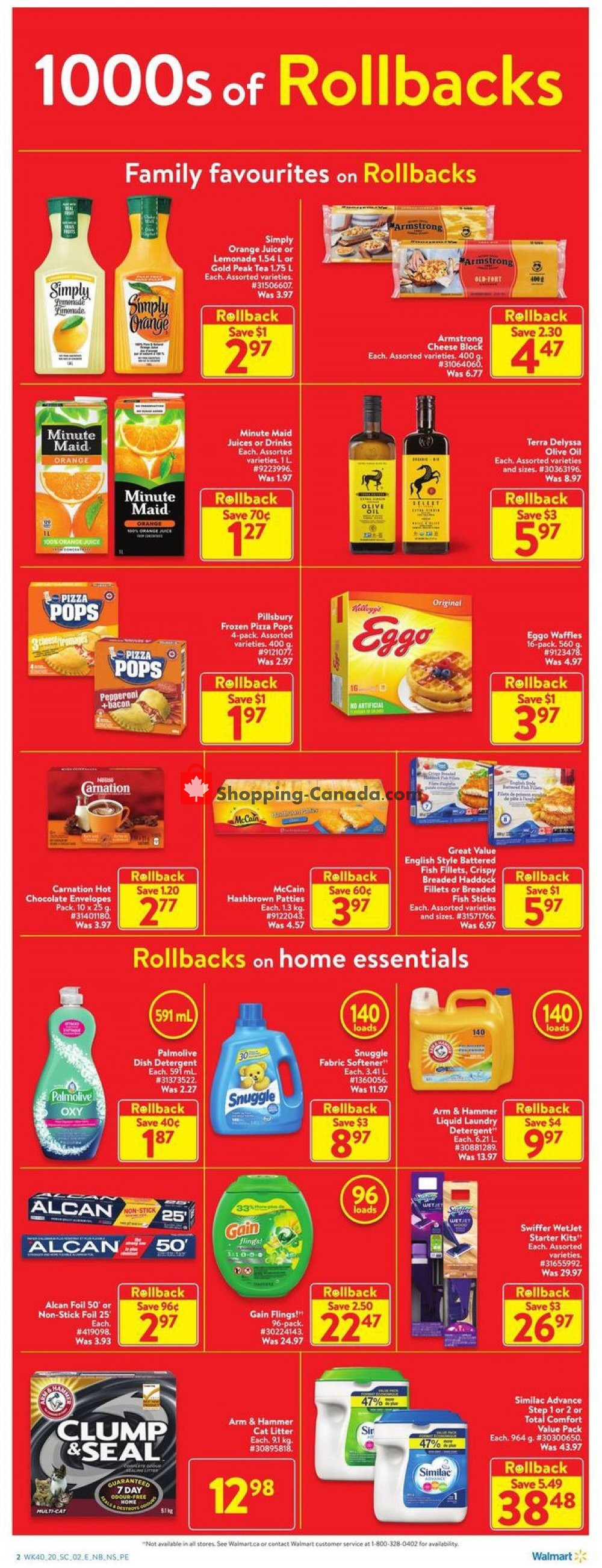 Walmart flyer from Thursday October 29, 2020 to Wednesday November 4, 2020 - page 2
