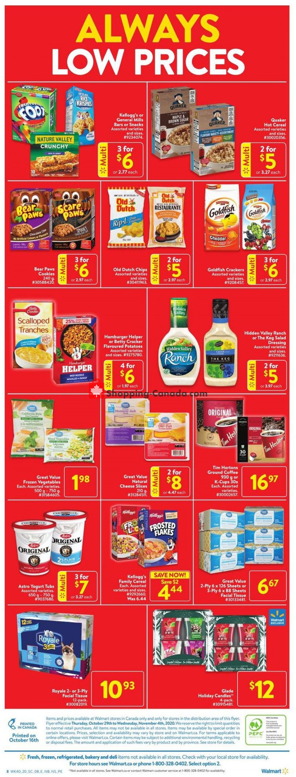 Walmart flyer from Thursday October 29, 2020 to Wednesday November 4, 2020 - page 4