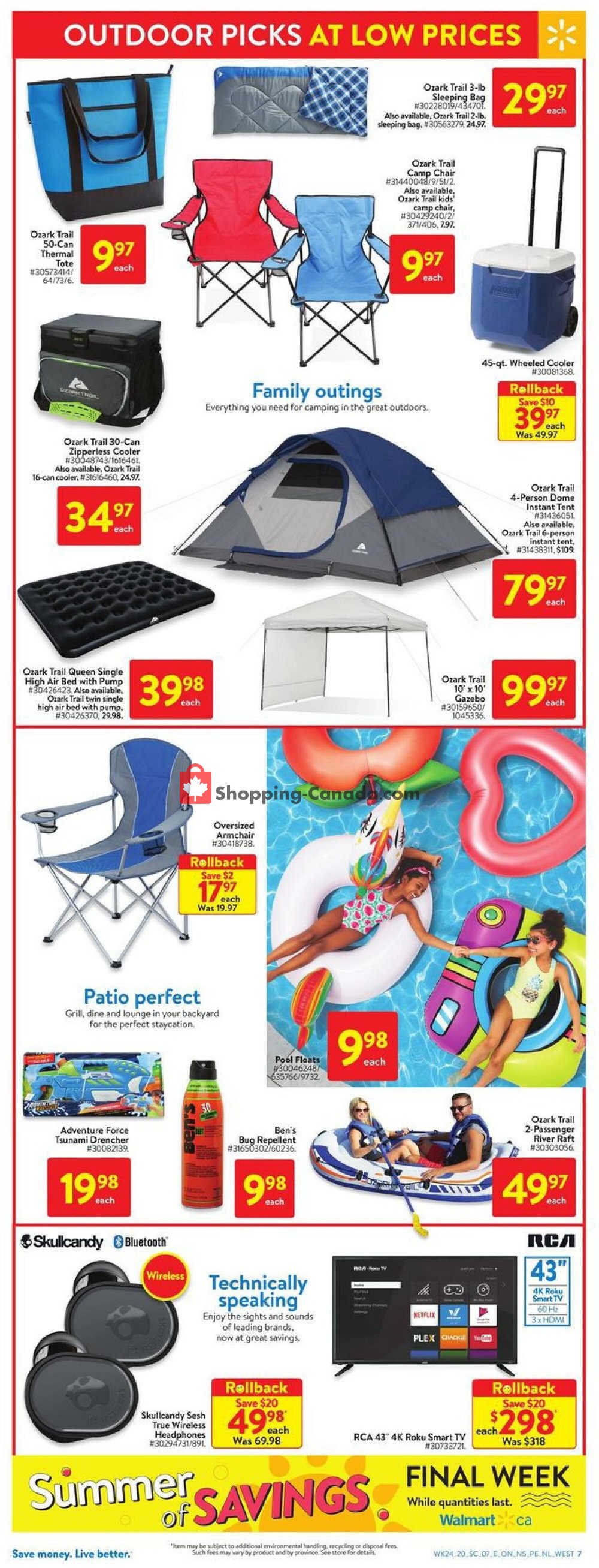 Walmart flyer from Thursday July 9, 2020 to Wednesday July 15, 2020 - page 15