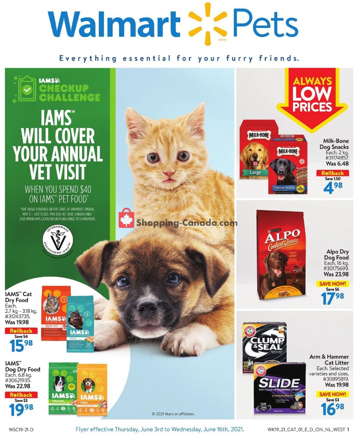 Walmart flyer from Thursday June 3, 2021 to Wednesday June 16, 2021 - page 1