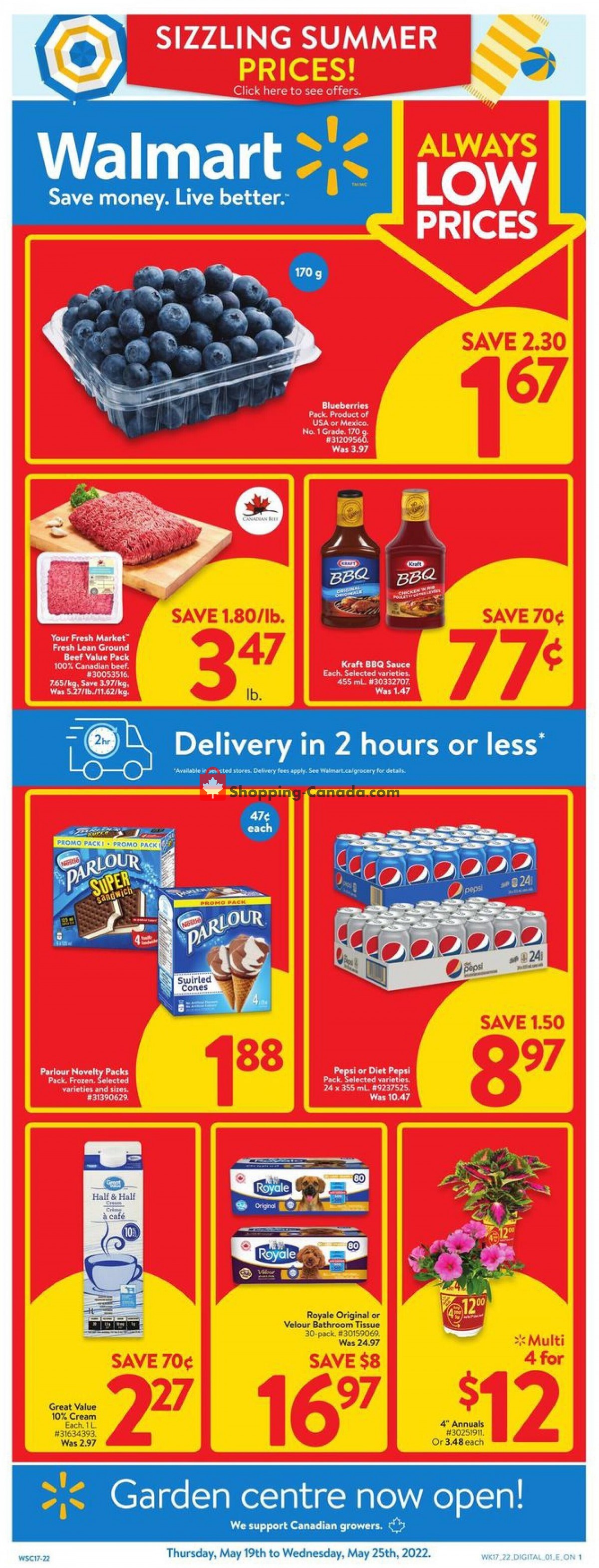 Walmart Canada, flyer (Always Low Prices ON) May 19 May 25, 2022