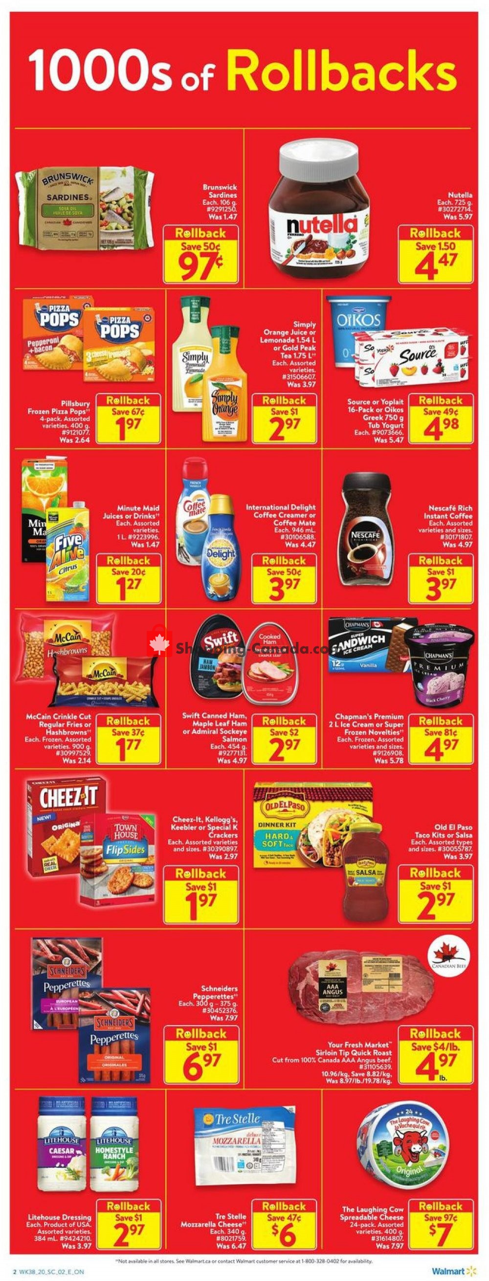 Walmart flyer from Thursday October 15, 2020 to Wednesday October 21, 2020 - page 2