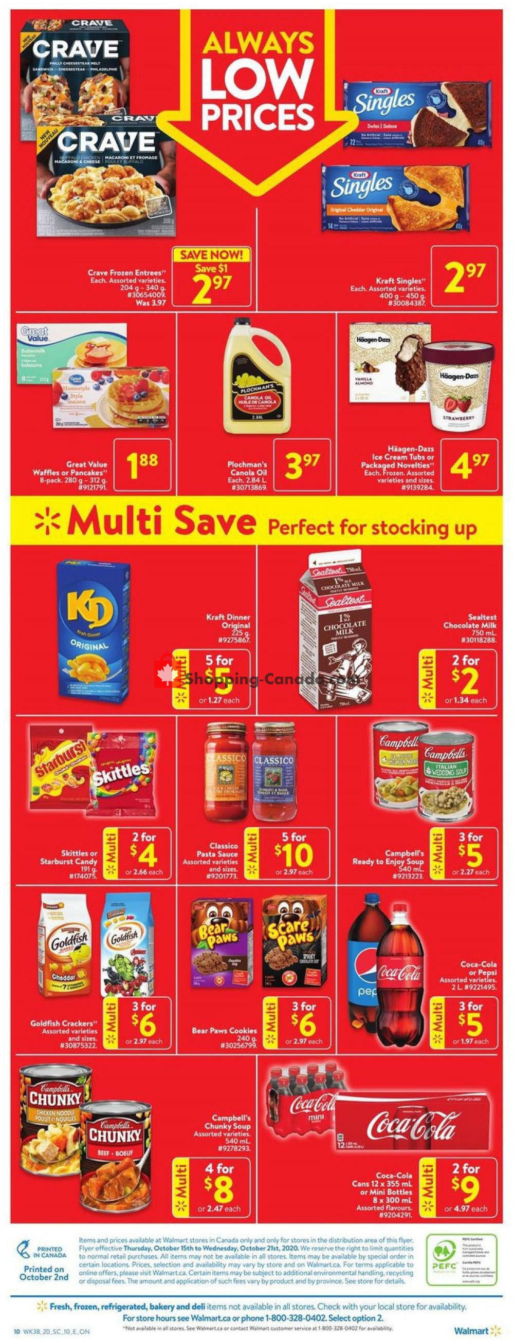 Walmart flyer from Thursday October 15, 2020 to Wednesday October 21, 2020 - page 5