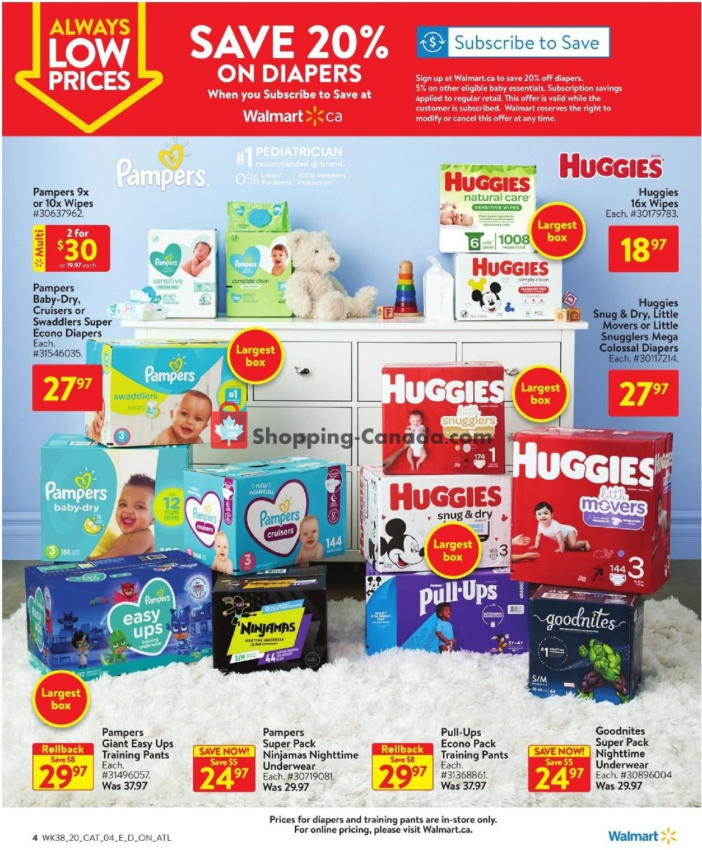 Walmart flyer from Thursday October 15, 2020 to Wednesday October 28, 2020 - page 4